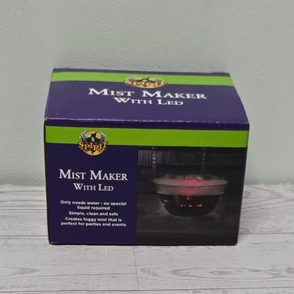 Spirit Halloween Mist Maker With LED Fogger Special Effects Prop 00746637